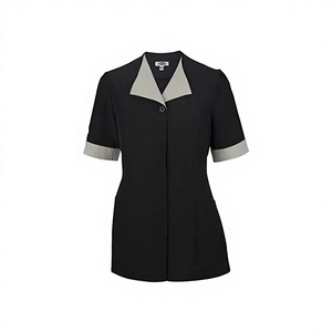 Uniforme pour le personnel hôtelier, chemise <span class=keywords><strong>de</strong></span> <span class=keywords><strong>travail</strong></span> en polyester avec poche avant profonde pour le personnel d'entretien ménager - Product Image 1