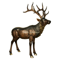 Escultura de Toro de Bronce de Tamaño Real para Decoración de Exteriores, Gran Escultura de Animal en Venta