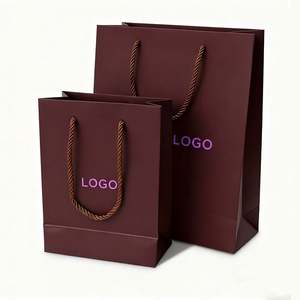 Sac en papier d'emballage cadeau personnalisé en gros, sac en papier pour les affaires, sac en papier cosmétique - Product Image 1