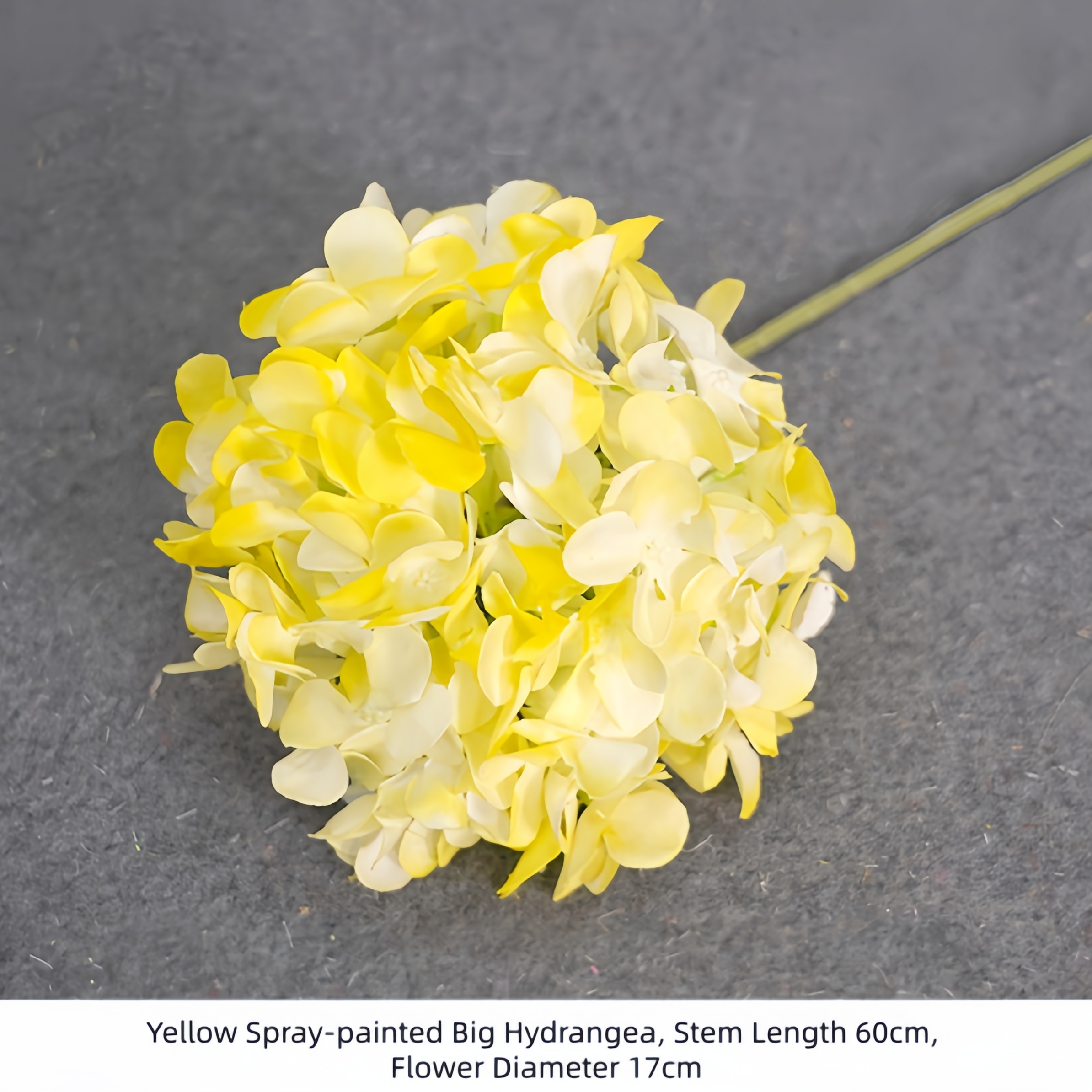 Yellow Spray-painted Big Hydrangea