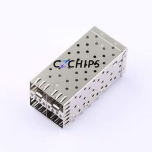 SFP 2110820 2X2Y Optical Module Connector Through hole Component (THT) Connector Case (Cage) SFP 4 With Post - Product Image 1