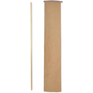 Manche de balai en bois laqué naturel Boardwalk, diamètre 0,94 po avec extrémité filetée, tête de balai en PET et caoutchouc pour usage domestique, pelle à poussière incluse - Product Image 4