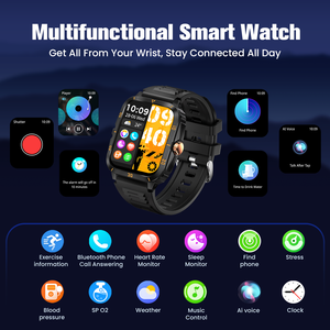 Reloj Inteligente C50Pro con Pantalla Táctil HD <span class=keywords><strong>para</strong></span> Hombre y Mujer, K71 Resistente al Agua IP67 3ATM, Función de Contestar Llamadas <span class=keywords><strong>para</strong></span> Correr y Nadar al Aire Libre - Product Image 3