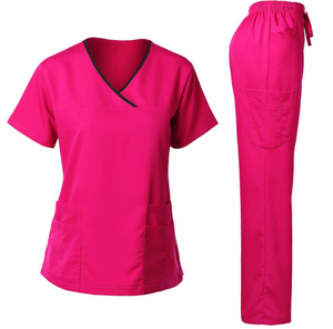 Uniforme médico para médicos y enfermeras, uniforme profesional lavable antiarrugas para personal sanitario - Product Image 5