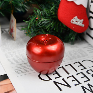 Bougie parfumée à la pomme XYT, rouge, verte, rose doré, décorations de Noël, parfum d'hiver, ensemble de bougies originales pour les fêtes - Product Image 5