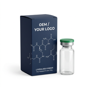 Professional Single-Vial Clinical Peptide Folding Packaging Box with Protective Blister Tray for High-Value Research Sampling - Product Image 1