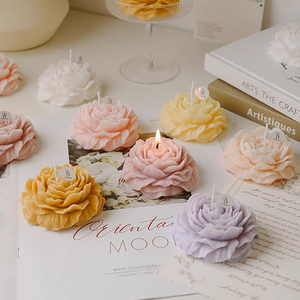 <strong>2026</strong> Wholesale Creative Peony Fragrant Flower Shaped <strong>Candles</strong> for Holidays Gifts and <strong>Decoration</strong> - Product Image 5