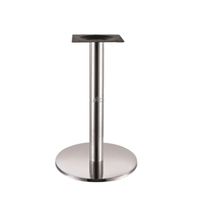 WEKIS Date Populaire En Acier Inoxydable Unique Barre Métallique Hauteur Verre Rond Plateau En Verre Hauteur Réglable Bases De Table pour Plateau En Verre