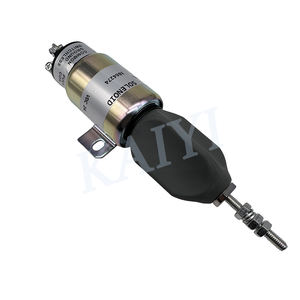 Nouveau 3864274 solénoïde d'arrêt de carburant 24V électrovanne d'arrêt pour pièces d'excavatrice de moteur Diesel d'excavatrice de R215-<span class=keywords><strong>7</strong></span> de SANY LONKING LOVOL - Product Image 3