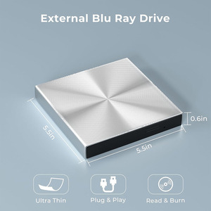 Grabadora de Blu-ray Externa USB3.0/Tipo-C Delgada para Portátil/Computadora de Escritorio - Lectura/Escritura de <span class=keywords><strong>CD</strong></span>/<span class=keywords><strong>DVD</strong></span>/BD - Product Image 6