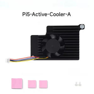 Raspberry beri <span class=keywords><strong>Pi</strong></span> 5 khusus wastafel panas <span class=keywords><strong>Pi</strong></span> 5 aluminium Aloi wastafel panas dengan kipas pendingin dan perekat termal - Product Image 4