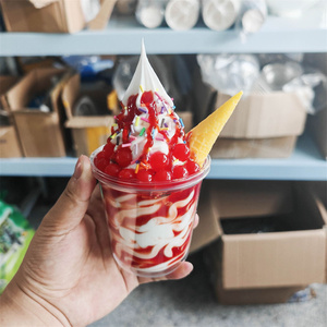 Recommended Supermarket Ice Cream Cheap Delicious Low Calorie Slightly Sweet Snow Chocolate Fluffy 360cm Faux Food Model Display - Product Image 5