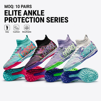 Chaussures de football de haute qualité en gros, dotées de crampons respirants en mesh et amortissants, conçues pour la performance des athlètes professionnels.