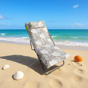 TUMBONA 50X120CMX4CM-7 เสื่อชายหาดผ้าฝ้ายทอแบบอินเตอร์วอเคนพร้อมเบาะรองนั่งและหมอนฟองน้ำ - Product Image 3