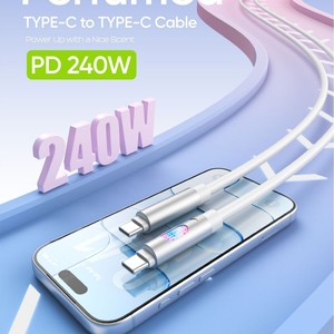 Cable USB-C a USB-C de 240W con Carga Rápida PD para Teléfonos Móviles - Product Image 1