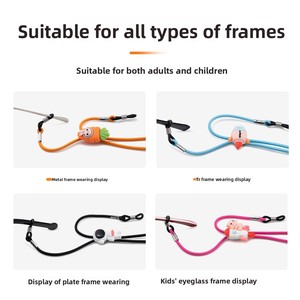 Sangle de <span class=keywords><strong>lunettes</strong></span> flexible <span class=keywords><strong>pour</strong></span> enfants, anti-perte, <span class=keywords><strong>cordon</strong></span> <span class=keywords><strong>élastique</strong></span> réglable <span class=keywords><strong>pour</strong></span> garçons, filles, enfants - Product Image 3