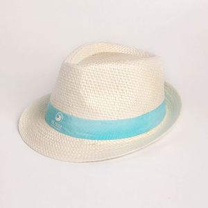 Promotional Custom Embossed Polyester <b>Flat</b> Brim Hat with Logo <b>Summer</b> Sun Hat for Events Travel Beach Marketing Campaigns - Product Image 2