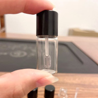 Flacon échantillon en verre en gros, flacon de fond de teint liquide en verre borosilicate de haute qualité avec couvercle à vis et spatule, utilisation réutilisable