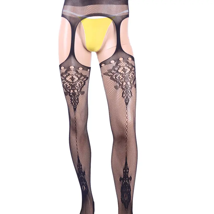 Foto Sexy giapponesi Lady Women Mesh collant a rete collant con bretelle