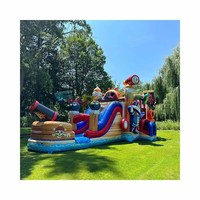 Commercial Outdoor Para Fiesta Chateau Gonflable Bouncing Castle Jumper Combo Kids Gonflable Bounce House avec Souffleur