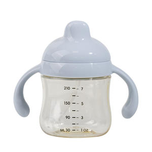 Gobelet d'apprentissage pour bébé 0-12 mois, 210 ml, en PPSU, sans BPA, anti-fuite, à ouverture à 360°, avec poignée et motif imprimé - Product Image 6