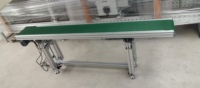 Table mobile à convoyeur en acier inoxydable, déchargement de conteneurs, transfert antistatique, vitesse réglable, nouvelle capacité de 40 kg, flexible en vrac