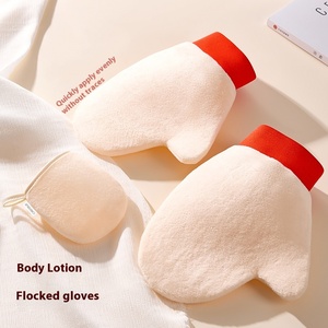 Gants applicateurs de bronzage auto-bronzant en velours tendance, pour une application rapide de lotion, doux et confortables, outil indispensable pour les personnes pressées, avec toucher floqué - Product Image 5