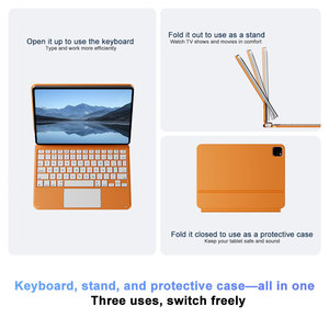Funda Universal con Teclado Magnético y Trackpad para iPad Air <span class=keywords><strong>13</strong></span>" M4/M3/M2 y Pro 12.9" 2018-2022 - Cubierta Delgada de Aluminio - Product Image 2