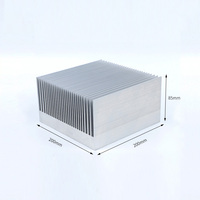 Dissipateur thermique en aluminium extrudé haute densité usiné CNC 200X85