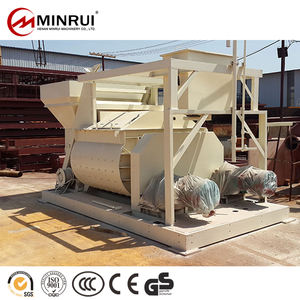 Mesin Pengaduk Mortar Volumetrik Minrui JS1000 dengan Pengangkat Hook Lift, Mesin Semen Plester Bertenaga dengan Motor Winch dan Pompa untuk Dijual - Product Image 5