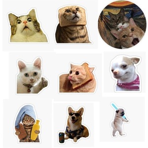 Paquete de Pegatinas de Gatos Adorables, Calcomanías Decorativas para Laptop y Teléfono, Colección para Amantes de los Gatos - Product Image 5