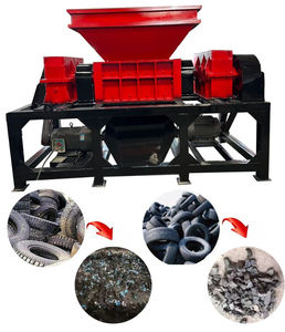 whole waste fully recycling tyre crusher car used mobile tracks portable tire shredder for sale