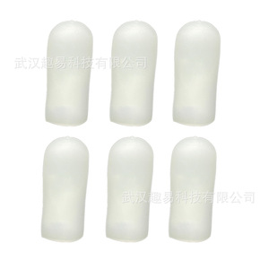 Protections d'orteils en gel blanches, longueur 4,5 cm, anti-callosités pour le soin des pieds - Product Image 2