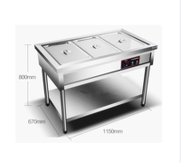 Pont de Table en acier inoxydable, chauffe-soupe électrique professionnel, salle de bains, pour Buffet Commercial, offre spéciale