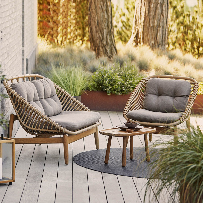 Modern Brown Garden Sofa Wisteria Lane Piece Outdoor Patio Furniture