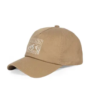 Boné de beisebol casual com logotipo personalizado para homens, chapéu de pai com aba curva e chapéu de transferência de calor estampado com 5 painéis
