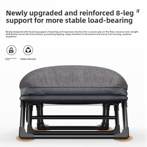 Cama Plegable Individual Portátil, Sillón Reclinable Multifuncional con Estructura de Acero, Diseño Moderno para Sala de Estar y Uso en Campamentos al Aire Libre - Product Image 3