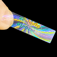 Rouleaux de traitement holographique 3D transparents en aluminium pour étiquettes de sécurité anti-contrefaçon, impression DIY, logo original, vente chaude