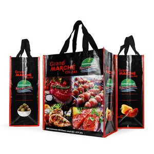 Eco-Friendly Reusable Laminated Non-Woven Tote Shopping Bag With Handles Stylish Design Printing From China Manufacturer