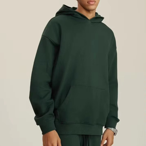 Sudaderas Unisex Holgadas de Algodón Grueso de 350g con Capucha, Logotipo Personalizado Serigrafiado, 100% Teñido Liso, Transpirable, para Invierno - Product Image 1