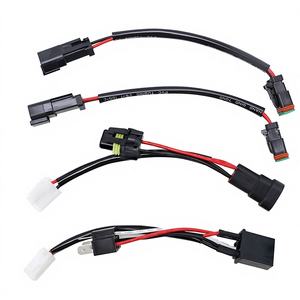 Harness Kabel Lampu Sorot LED Otomotif Daya Tinggi Desain 1 ke 2 Pengontrol Lampu Dome SUV Relay Harness Kabel Otomatis - Product Image 1