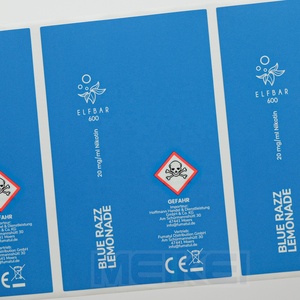 Tùy chỉnh cảm ứng mềm mại cảm thấy nhãn dán in ấn Vinyl Logo nhung hoàn thành nhãn dán không thấm nước dầu gội chai nhãn - Product Image 4