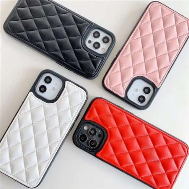 Nouvelle coque souple en PU tout-en-un de mode de luxe pour iPhone 15ProMax 13Pro 14plus étuis 12mini couverture Designer