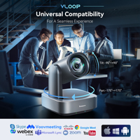 Cámara PTZ PoE 4K Cámara PTZ de transmisión OEM Vmix 4K IP POE USB 12X Cámara de videoconferencia de transmisión en vivo