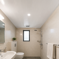 Placa de Techo de PVC Blanco Perla Resistente a la Humedad para Baños y Proyectos Hoteleros WYRAX