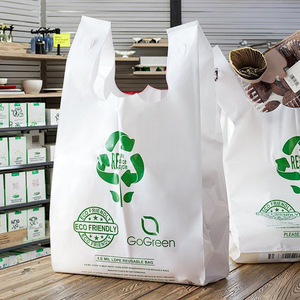 Bolsas de Polietileno Biodegradables Personalizables para Supermercados, Impresión en Huecograbado Ecológica, Bolsas de Compra Promocionales y Minoristas - Product Image 1