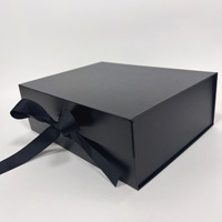 Boîte cadeau magnétique rigide personnalisée avec ruban, boîte d'emballage pliable et repliable pour bijoux, vêtements, cosmétiques et accessoires