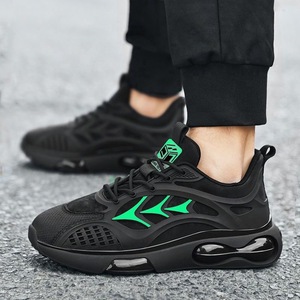 <span class=keywords><strong>Zapatos</strong></span> Deportivos de Malla Transpirable <span class=keywords><strong>para</strong></span> Hombre, Estilo Casual <span class=keywords><strong>para</strong></span> Correr, con Cierre de Cordones, Punta Redonda, Suela Gruesa, Color Sólido - Product Image 2