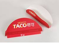 Boîtes d'emballage jetables pour sushis, tartes et tacos aux algues, auto-érectables, en papier de qualité alimentaire, personnalisables avec impression pour usage commercial