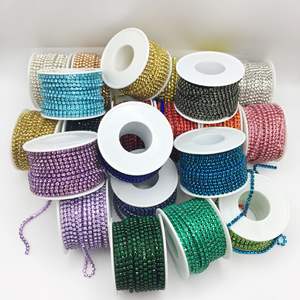 シンロン卸売 クローチェーン マルチカラー DIYアクセサリー SS12 チェーン クロー 衣料品アクセサリー ウォーターダイヤモンド 金属素材 - Product Image 2